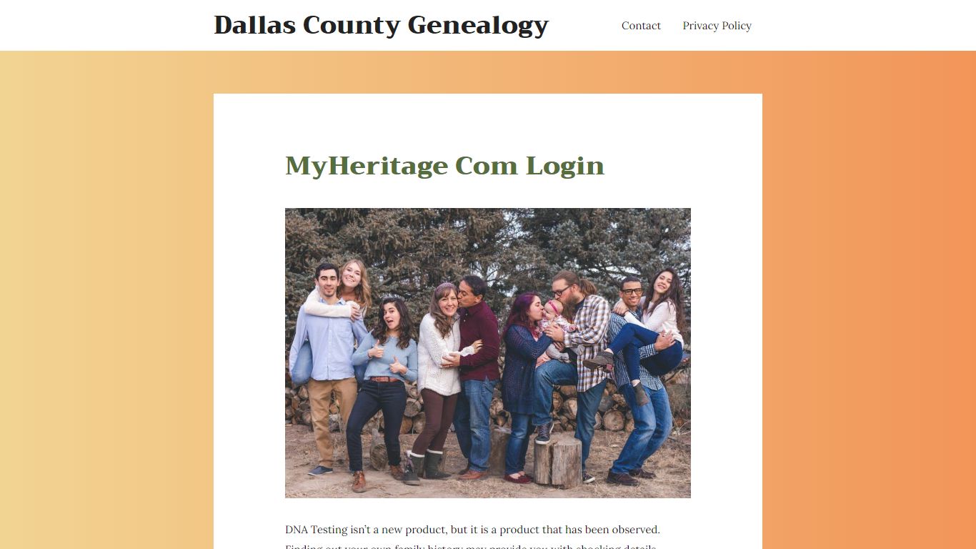 MyHeritage Com Login (Updated 2021)